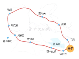 甘肃青海大环线旅游路线图最新_甘肃青海大环线旅游路线图最新版