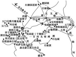 敦煌旅游地图手绘_敦煌旅游地图高清版大图