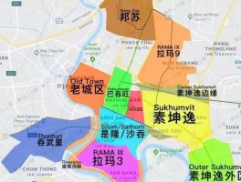 泰国曼谷地图位置_曼谷地图中文版全图