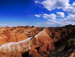 张掖七彩丹霞图片全景图_张掖七彩丹霞景区全景导览图