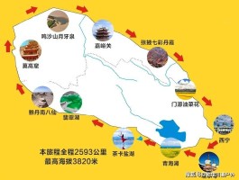 青甘环线旅游图_青甘环线景点地图